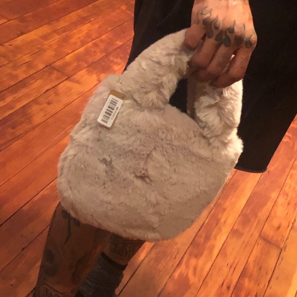 Faux fur mini bag